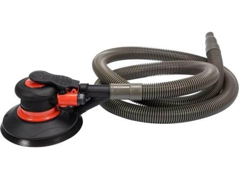Yato YT-09740 PNEUMATIC ECCENTRIC SANDER WITH EXTRACTION 5MM OSCILLATION. KIT INCLUDES DUST BAG AND EXHAUST HOSE