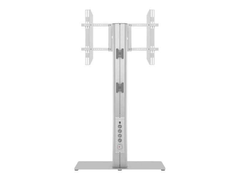 Multibrackets M Public Display Stand 145 HD Single Silver w. Floorbase 85" Up to 700 x 400 mm