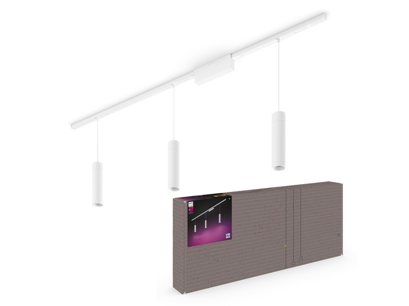 Philips Hue Perifo Ceiling Pendant - 3 Cylinders - White
