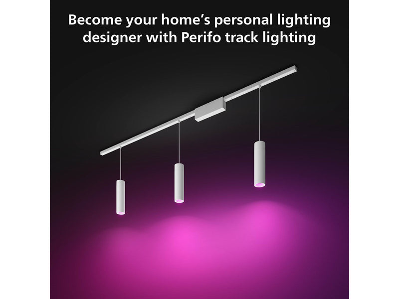Philips Hue Perifo Ceiling Pendant - 3 Cylinders - White
