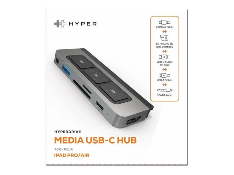 Hyper Drive Media 6-in-1 USB-C