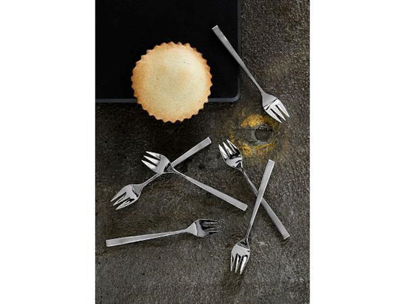 Gense Cake fork Fuga 15.5 cm 6 pcs Matt/White steel
