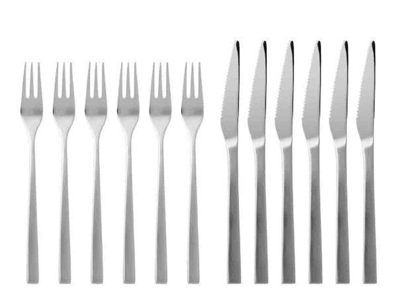 Gense Steak cutlery  Fuga 12 pcs Matt/White steel