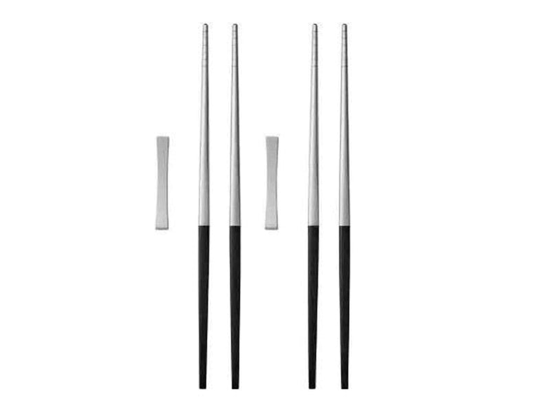 Gense Chopsticks Focus de Luxe 23 cm 6 pieces Black/Matte