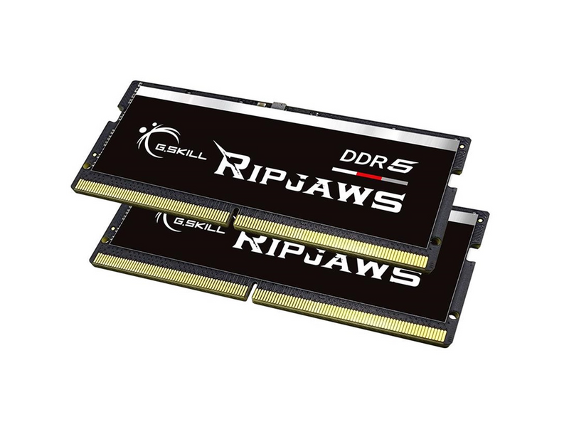 G.Skill Ripjaws SODIMM DDR5-4800 - 32GB - CL40 - Dual Channel (2 pcs) - Intel XMP - Schwarz