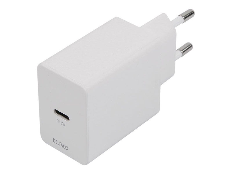 Deltaco USBC-AC146 power adapter - USB-C - 20 Watt