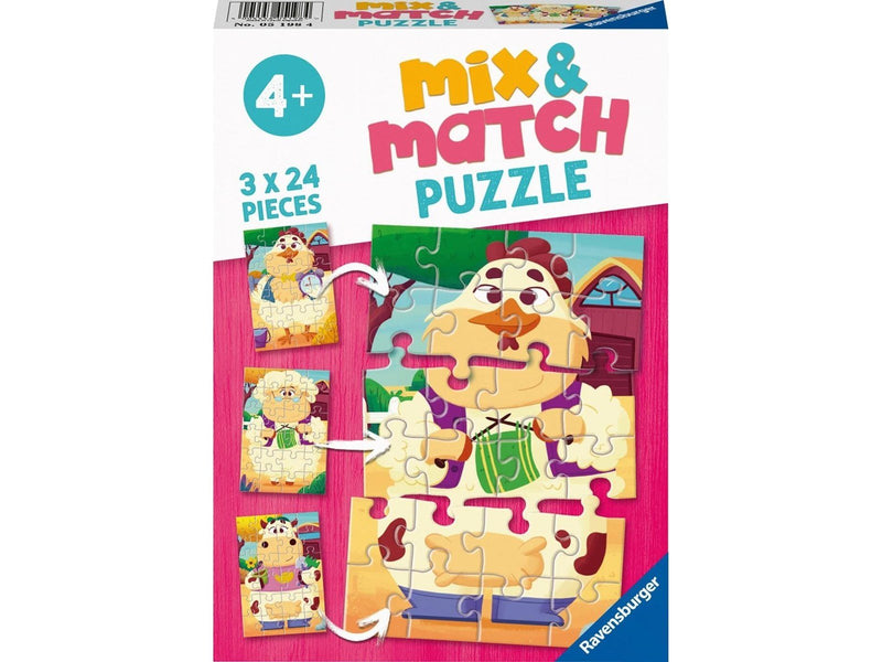 Ravensburger Mix & Match My Farm Friends 3x24pcs