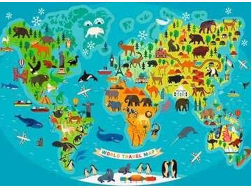 Ravensburger Animal World Map 150pcs