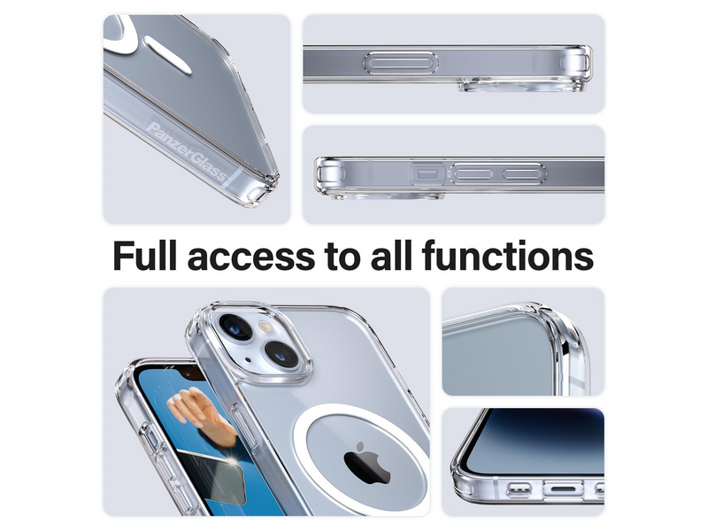 PanzerGlass HardCase MagSafe Compatible Apple iPhone 14 | 13 | Clear
