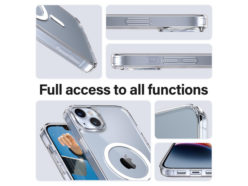 PanzerGlass HardCase MagSafe Compatible Apple iPhone 14 Plus | Clear