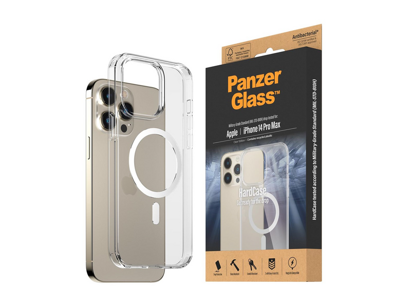 PanzerGlass HardCase MagSafe Compatible Apple iPhone 14 Pro Max | Clear