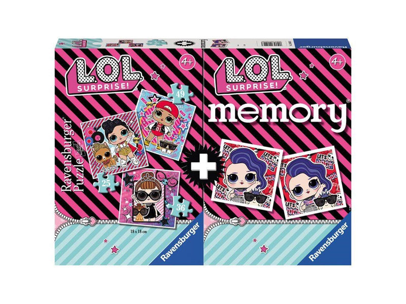Ravensburger LOL Surprise Multipack - Memory & 3 Puzzles