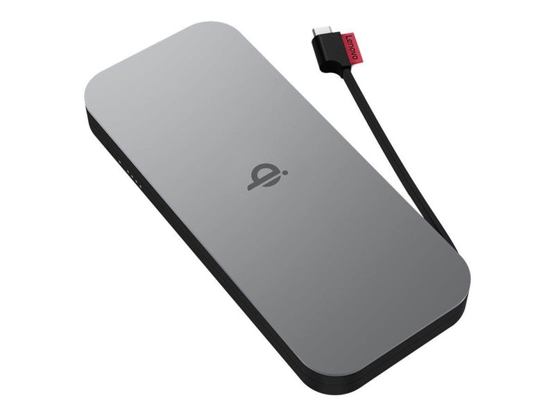 Lenovo Go power bank - Li-pol - USB-C - 30 Watt Powerbank (Akku) - schwarz - 10000 mAh