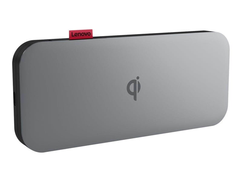 Lenovo Go power bank - Li-pol - USB-C - 30 Watt Powerbank (Akku) - schwarz - 10000 mAh