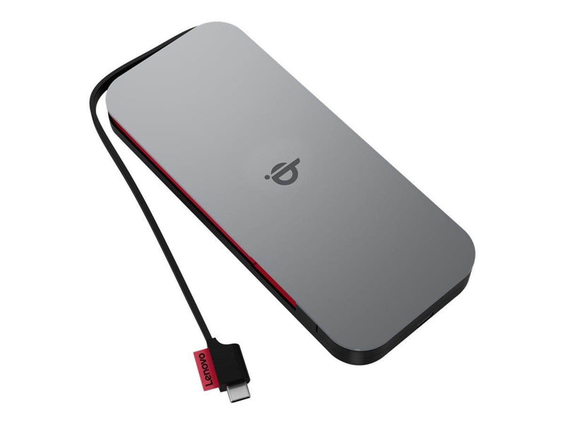 Lenovo Go power bank - Li-pol - USB-C - 30 Watt Powerbank (Akku) - schwarz - 10000 mAh