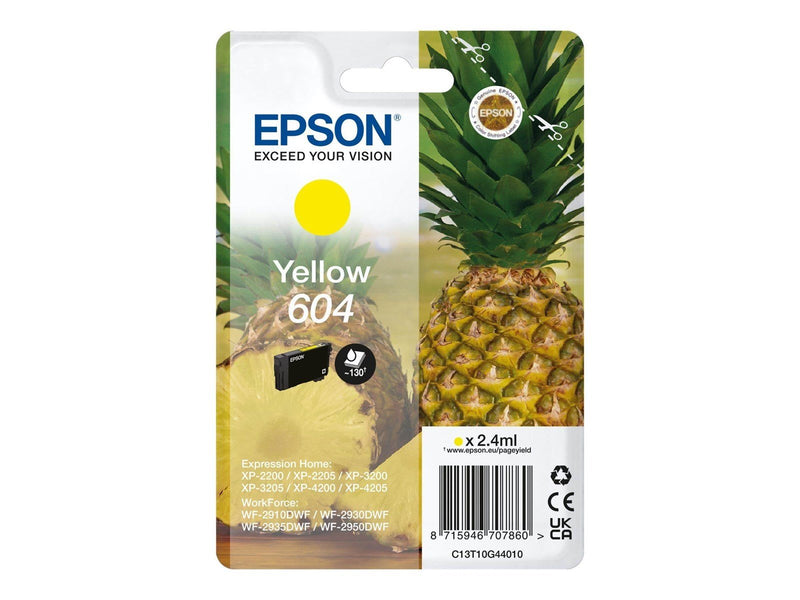 Epson 604 Singlepack - yellow - original - ink cartridge - Tintenpatrone Gelb