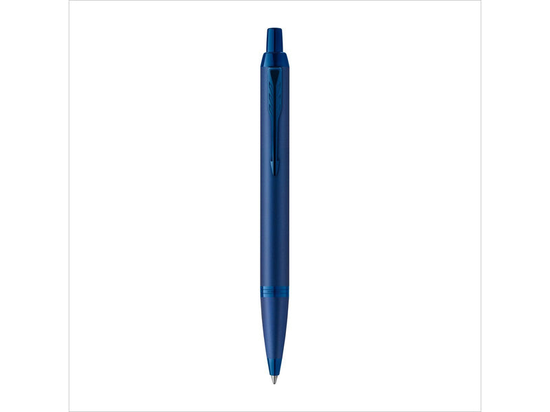 Parker IM Monochrome Kugelschreiber | blaue Tinte | Oberfläche und Zierteile in Blau | medium Spitze | Geschenkbox