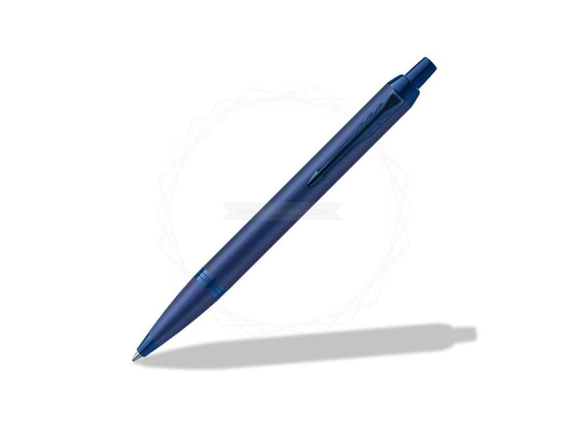 Parker IM Monochrome Kugelschreiber | blaue Tinte | Oberfläche und Zierteile in Blau | medium Spitze | Geschenkbox