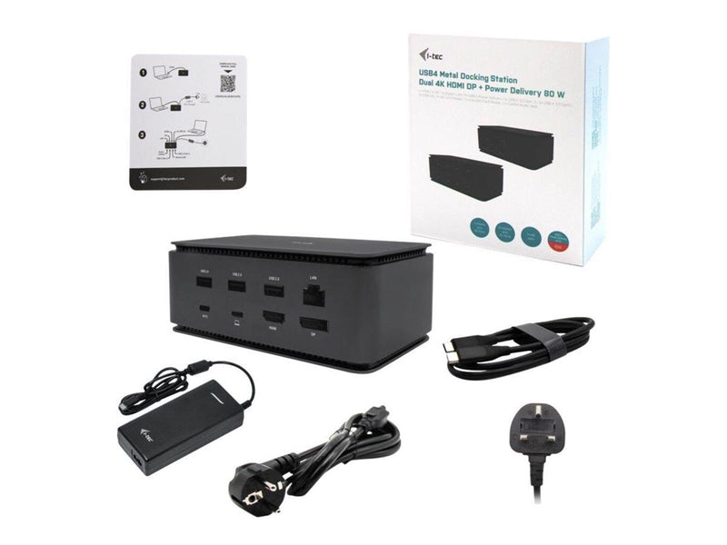 I-Tec - docking station - USB4 / Thunderbolt 4 - HDMI DP - GigE