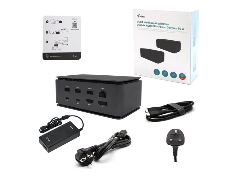 I-Tec - docking station - USB4 / Thunderbolt 4 - HDMI DP - GigE