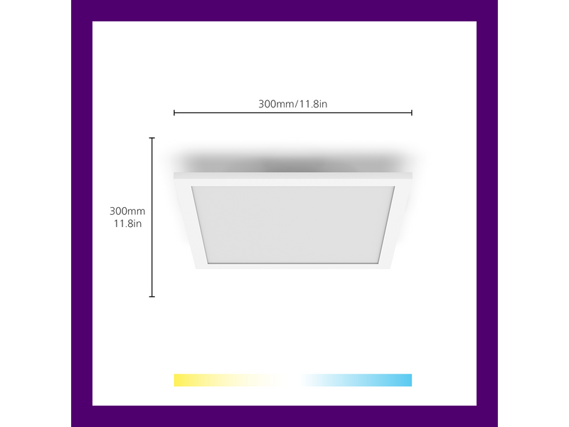WiZ Cealing Panel SQ12W - White