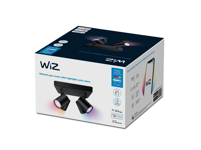 WiZ Imageo quadruple spotlight - Black