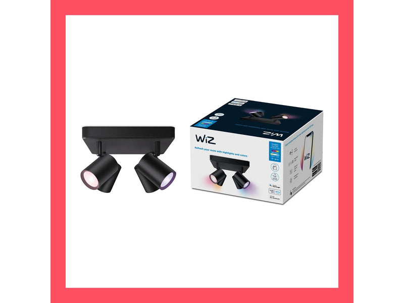 WiZ Imageo quadruple spotlight - Black