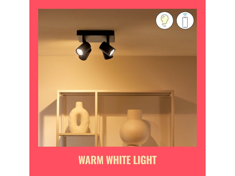 WiZ Imageo quadruple spotlight - Black