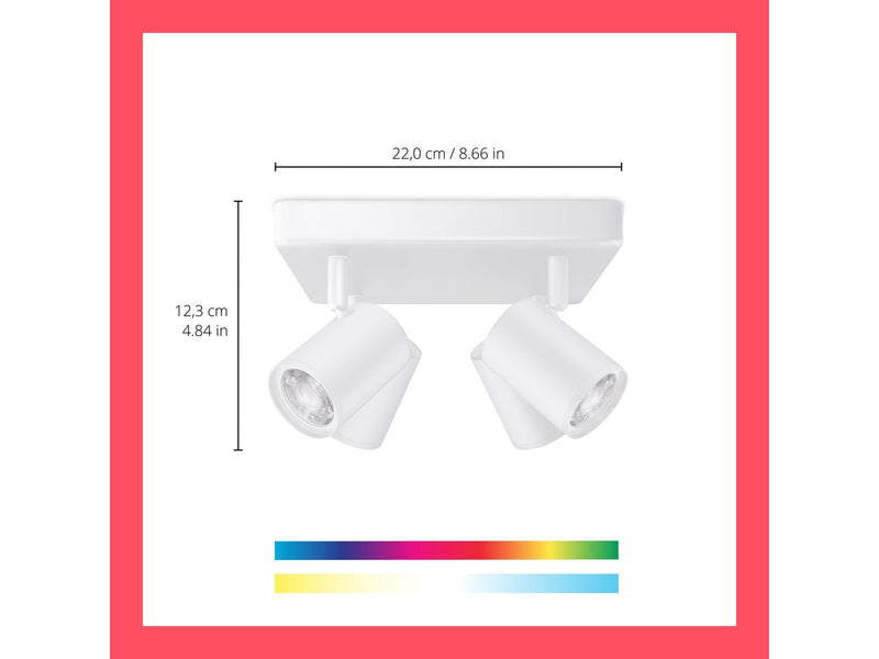 WiZ Imageo quadruple spotlight - White