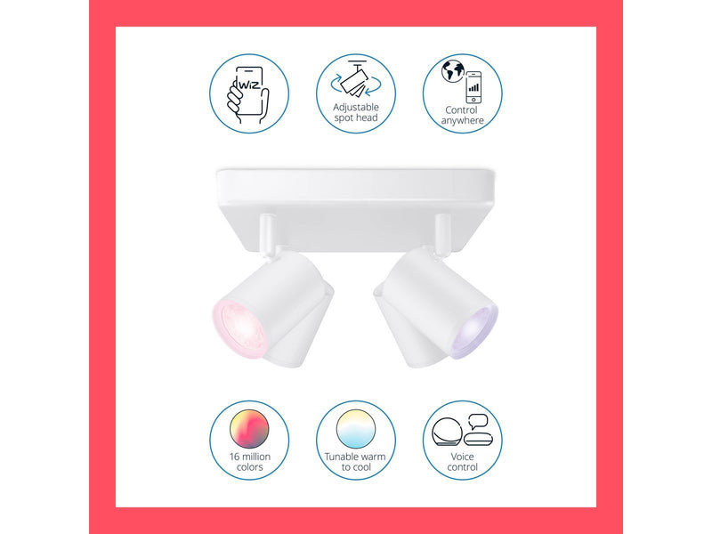 WiZ Imageo quadruple spotlight - White