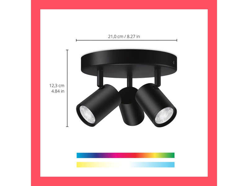 WiZ Imageo triple spotlight - Black
