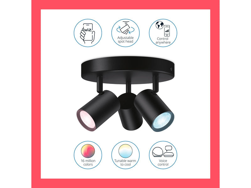 WiZ Imageo triple spotlight - Black