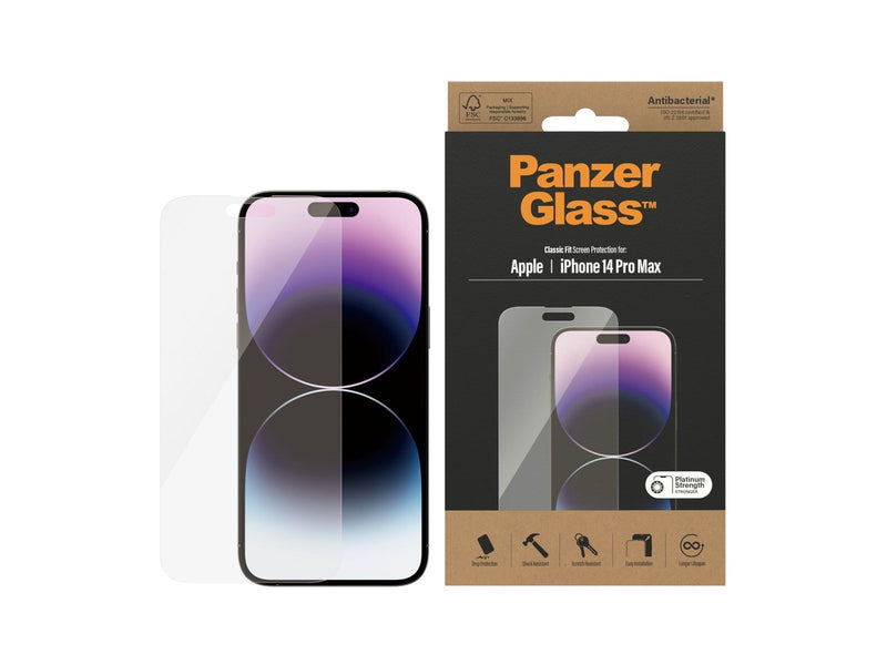 PanzerGlass Screen Protector Apple iPhone 14 Pro Max | Classic Fit
