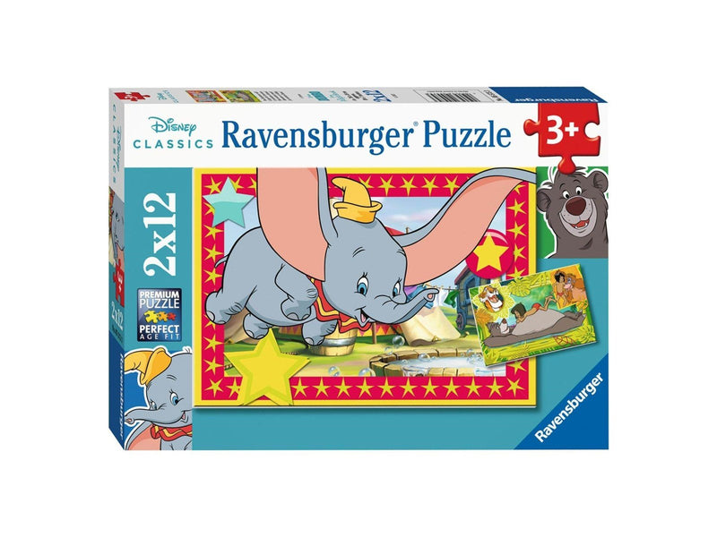 Ravensburger Disney Classics: Dumbo and Jungle Book 2x12pcs