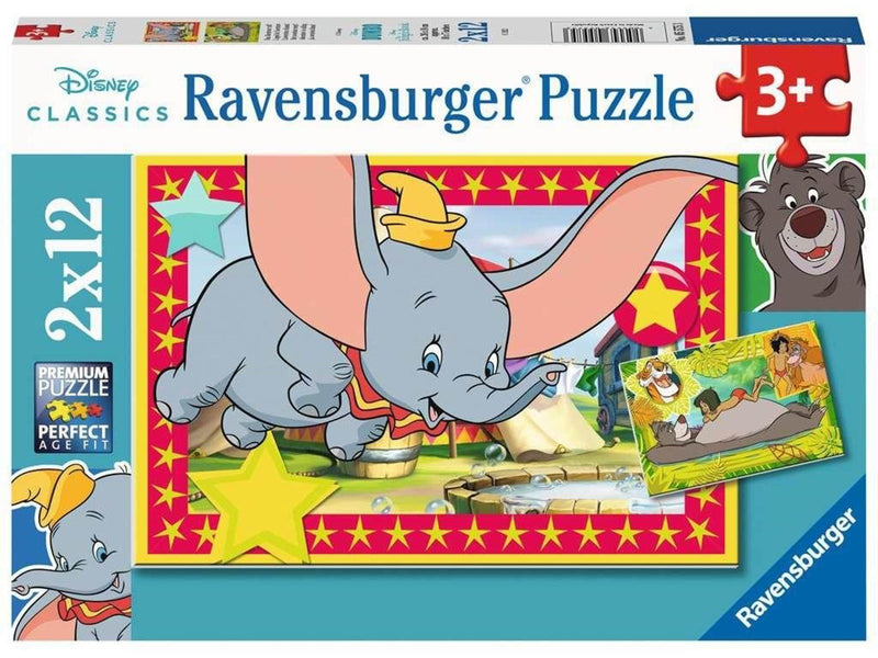 Ravensburger Disney Classics: Dumbo and Jungle Book 2x12pcs