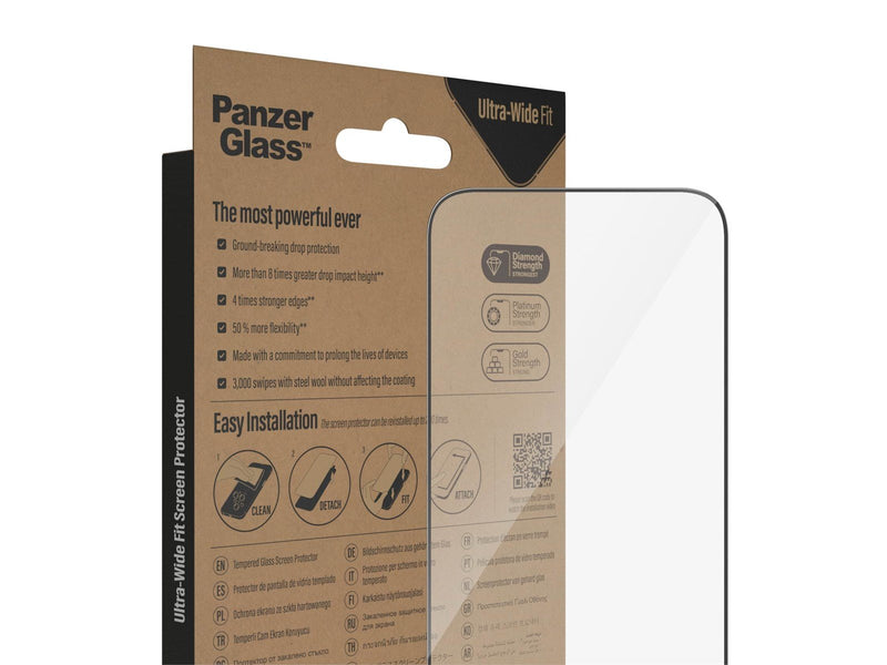 PanzerGlass Screen Protector Apple iPhone 14 Pro Max | Ultra-Wide Fit