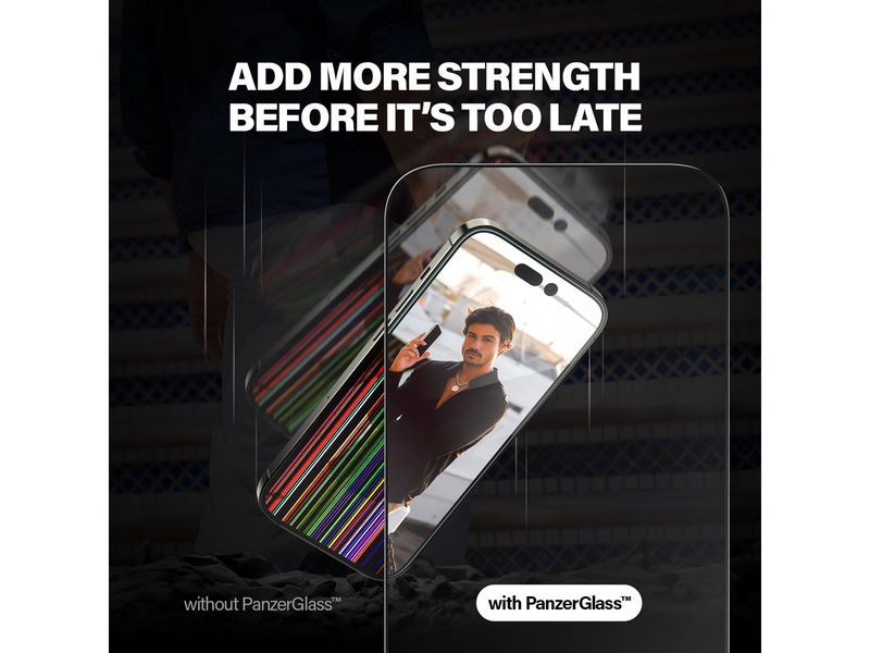 PanzerGlass Screen Protector Apple iPhone 14 Pro Max | Ultra-Wide Fit w. EasyAligner