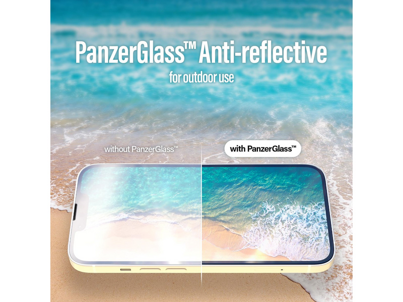PanzerGlass Anti-Reflective Screen Protector Apple iPhone 14 Plus | 13 Pro Max | Ultra-Wide Fit w. EasyAligner