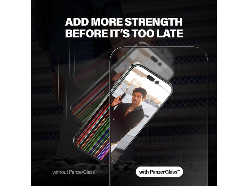PanzerGlass Anti-Reflective Screen Protector Apple iPhone 14 Pro Max | Ultra-Wide Fit w. EasyAligner