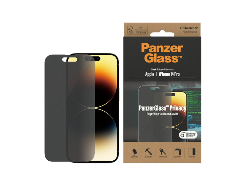 PanzerGlass Privacy Screen Protector Apple iPhone 14 Pro | Classic Fit