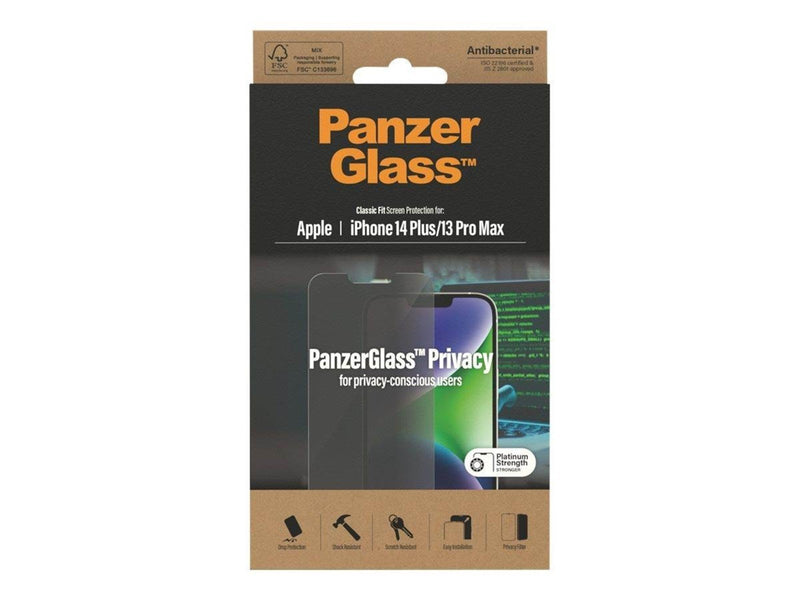 PanzerGlass Privacy Screen Protector Apple iPhone 14 Plus  |13 Pro Max| Classic Fit