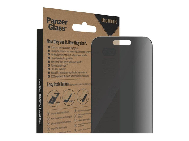 PanzerGlass Privacy Screen Protector Apple iPhone 14 Pro | Ultra-Wide Fit