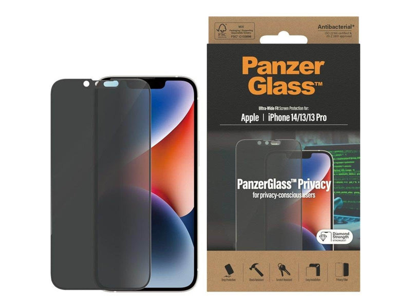 PanzerGlass Privacy Screen Protector Apple iPhone 14 | 13 | 13 Pro | Ultra-Wide Fit