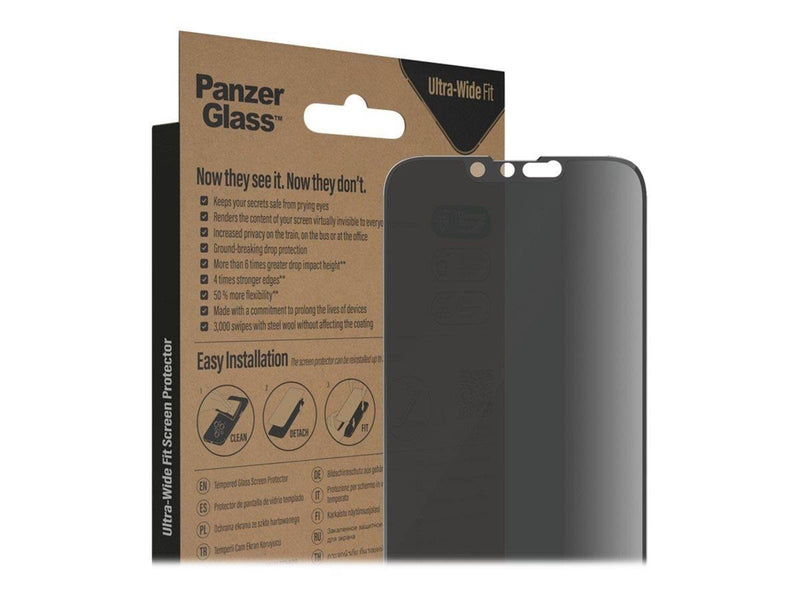 PanzerGlass Privacy Screen Protector Apple iPhone 14 | 13 | 13 Pro | Ultra-Wide Fit