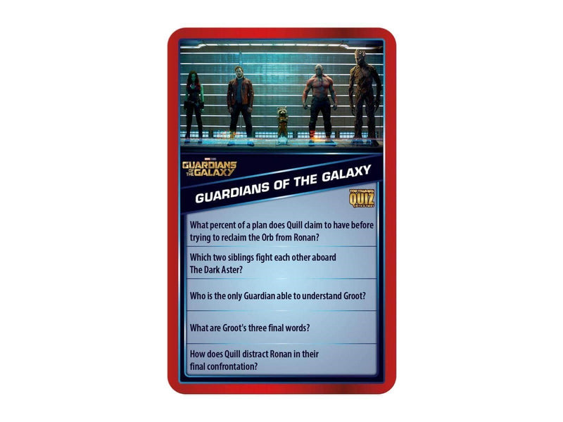 Winning Moves Marvel Cinematic Universe Top Trumps Quiz Card Game (English)
