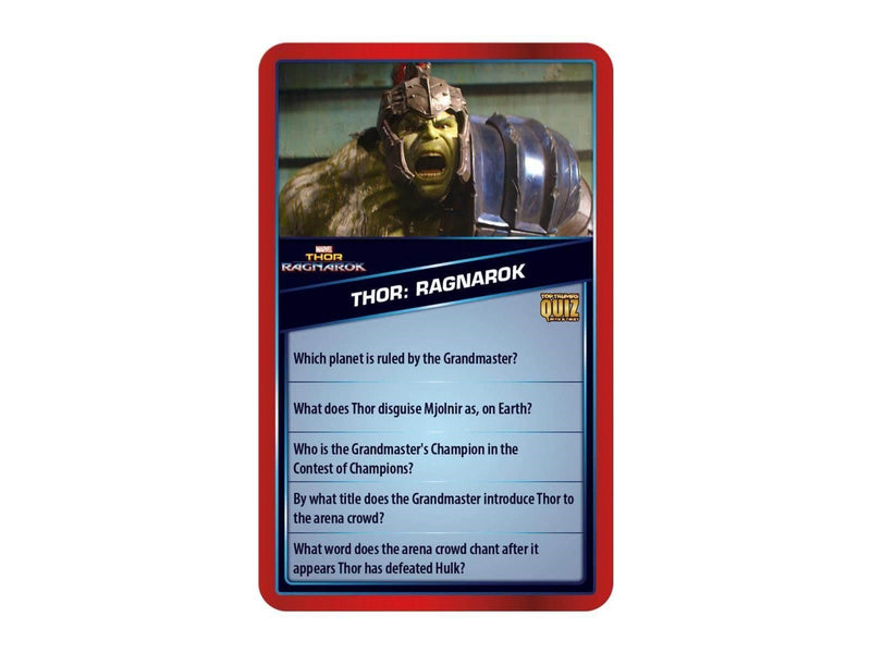 Winning Moves Marvel Cinematic Universe Top Trumps Quiz Card Game (English)