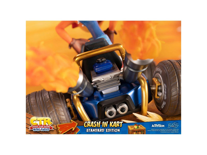 First 4 Figures - Crash Team Racing Nitro-Fueled Resin Painted Statue: Crash in Kart (Standard Edition) - Figur