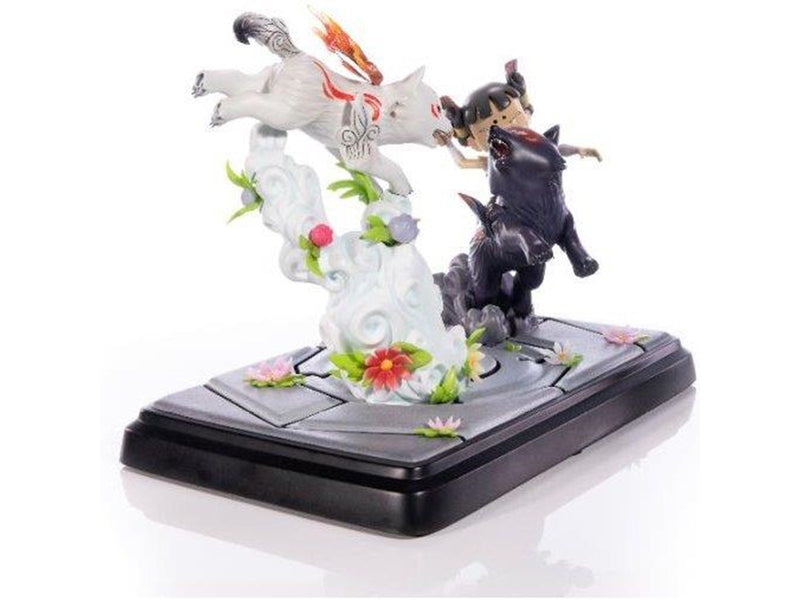 First 4 Figures - Okamiden - Chibiterasu vs. Dark Chibiterasu & Possessed Kuni Painted Statue (Standard Edition) - Figur
