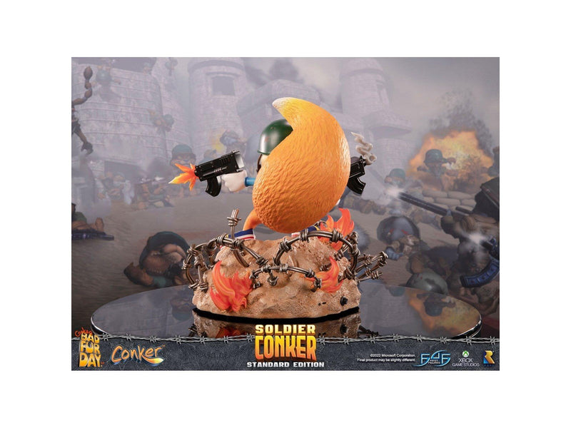First 4 Figures - Conker's Bad Fur Day Resin Painted Statue: Soldier Conker (Standard Edition) - Figur