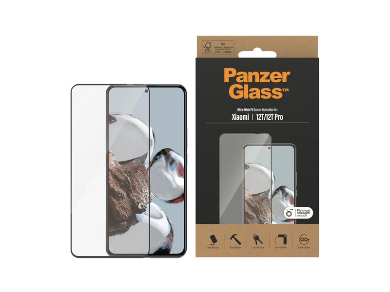 PanzerGlass Screen Protector Xiaomi 12T | 12T Pro | Ultra-Wide Fit